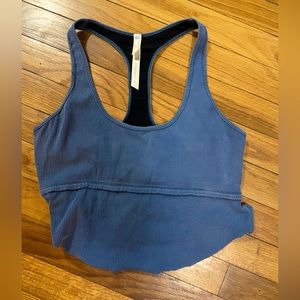 Blue Free People Movement active tank